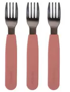 Juego de 3 Tenedores de Silicona - Rosa